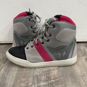 Dianese York Air Lady Shoes 7 39 Pink Black Grey Motorcycle Riding Boots